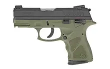 Taurus TH9 Compact 9mm OD Green Polymer Frame with Matte Black Steel Slide 1-TH9C031O