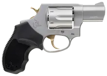Taurus 856 .38 Special 2" 6 Round Stainless Steel with Gold Trigger/Hammer Revolver