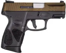 Taurus G2C 9mm 3.25" Burnt Bronze/Black Pistol with 12-Round Capacity and 2 Magazines