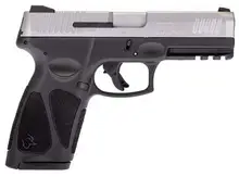 Taurus G3 9mm Luger 4in Stainless Steel/Gray Pistol - 17+1 Rounds, Adjustable 3-Dot, Polymer Grip, Includes 2 Mags (1-G3B949G)