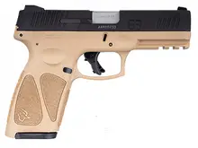 Taurus G3 9mm 4" Barrel Tan/Black Pistol with 15-Round Capacity and 2 Mags
