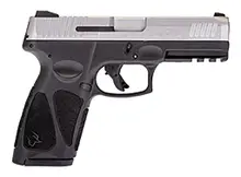 Taurus G3 9mm Stainless/Black 4" Barrel Semi-Automatic Pistol with 10+1 Rounds and Adjustable Rear Sight