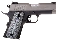 Taurus 1911 Officer .45 ACP 3.5in Black/Gray Pistol with 6+1 Rounds and Polymer Grip