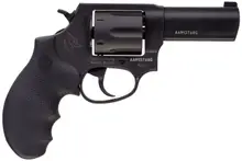 Taurus 856 Defender .38 Special +P, 3" Barrel, 6-Round, Matte Black Stainless Steel, Night Sights, Hogue Rubber Grip Revolver - 2-85631NS