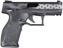 Taurus TX22 TALO Exclusive .22 LR, 4" Threaded Barrel, Semi-Automatic Pistol with Laser Engraved US Flag, 10 Rounds, Black