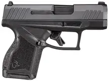 Taurus GX4 Micro-Compact 9mm, 3" Barrel, Black Polymer Frame, 10-Round, 2 Magazines, Striker Fired Pistol