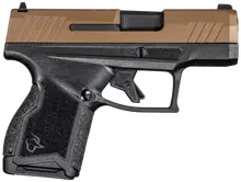 Taurus GX4 9MM Micro-Compact Pistol with 3.06" Barrel, 11-Round Capacity, Black Frame and Coyote Cerakote Slide