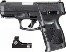 Taurus G3C T.O.R.O. 9mm 3.26" 12-Shot with Adjustable 3-Dot and Micro Red Dot - Black