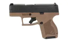 Taurus GX4 9mm Semi-Auto Pistol, 3" Barrel, 11-Rounds, Flat Dark Earth Frame with Patriot Brown Slide