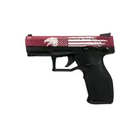 Taurus TX22 22LR 4" 16+1 Black Pistol with Red Flag Slide