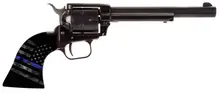 Heritage Manufacturing Rough Rider .22 LR 6.5" Barrel 6-Round Revolver with Cocobolo American Flag Thin Blue Line Grip