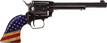 Heritage Manufacturing Rough Rider .22LR Revolver, 6.5" Barrel, 6 Rounds, American Flag Grips, Blued Finish