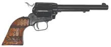 Heritage Manufacturing Rough Rider .22LR 6.5" Barrel Revolver with Whiskey Barrel Bootlegger Grips