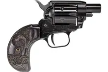 Heritage Manufacturing Barkeep Boot .22 LR 1.68" Barrel Single-Action Revolver with Custom Wood Burnt Snake Grips - 6 Rounds