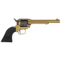 Heritage Manufacturing Rough Rider .22 LR, 6.5" Gold Cerakote Barrel, Black Polymer Grips, 6-Round Revolver