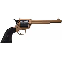 Heritage Manufacturing Rough Rider 22LR 6.5" Burnt Bronze Revolver with Black Polymer Grips - 6 Rounds