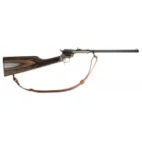 Heritage Manufacturing Rough Rider Rancher .22LR, 16" Barrel, 6-Round Revolver Rifle with Camo Laminate Stock and Leather Sling
