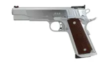 MAC 1911 Classic 45 ACP Hard Chrome Pistol - 5in, 8+1 Rounds with Hardwood Logo Grip