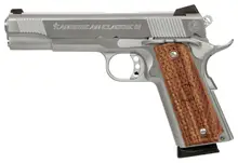 American Classic II 1911 9mm Luger 5in Hard Chrome Pistol with Hardwood Grip