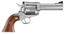 Ruger Blackhawk 0309 Stainless Steel Revolver, .357 Magnum, 4.63" Barrel, 6 Rounds, Hardwood Grip
