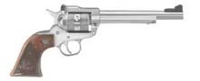 Ruger Single-Six Convertible Stainless Steel 22 LR / .22 MAG 6.5in Barrel 6-Rounds Engraved Wood Grip