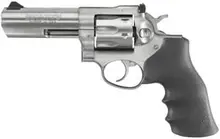 Ruger GP100 327 Federal Magnum 4.2" Stainless Revolver with Black Hogue Monogrip - 7 Rounds