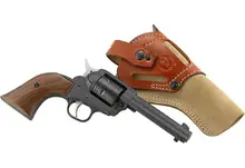 Ruger Wrangler Cowpoke 22LR 4.62" 6-Round Revolver with Cobalt Cerakote Finish and Holster - Model 2014