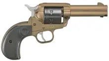 Ruger Wrangler 2017 .22LR Revolver, 3.75" Burnt Bronze Cerakote Barrel, Birdshead Grip, 6-Round Capacity