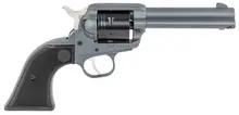 Ruger Wrangler 2022 .22LR Revolver, 4.62" Barrel, 6 Rounds, Stone Gray Cerakote, Checkered Black Polymer Grip
