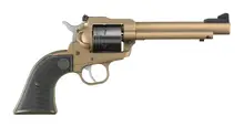 Ruger Super Wrangler .22LR/.22WMR, 5.5" Bronze Cerakote Barrel, 6-Round Revolver with Black Checkered Polymer Grips