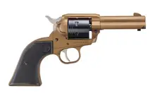 Ruger Wrangler 22 LR, 3.75" Barrel, 6-Round, Burnt Bronze Cerakote, Black Checkered Grip Revolver