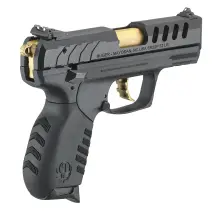 Ruger SR22 .22LR 3.5" Black/Gold Pistol with Vent Slide and 10-Round Capacity