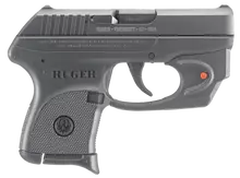 Ruger LCP 380 ACP 2.75" Semi-Automatic Pistol with Viridian Red Laser, 6+1 Rounds, Black Polymer Frame and Oxide Steel Slide