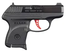 Ruger LCP Custom .380 ACP Black Pistol with Red Trigger - 6+1 Rounds