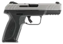Ruger Security-9 9mm Luger, 4" Barrel, 15+1 Rounds, Savage Silver Cerakote Slide, Black Polymer Grip - Model 3822