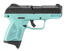 Ruger Security-9 Compact 9mm, 3.42" Barrel, Turquoise, 10-Round Capacity, Adjustable 3-Dot Sights, TALO Edition