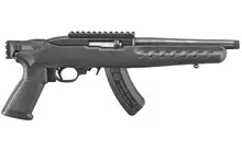 Ruger 22 Charger .22LR Pistol, 8" Threaded Barrel, 15+1 Rounds, Matte Black with Picatinny Rail and Polymer Grip