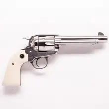 Ruger Vaquero Bisley 5129 Revolver, .45 Colt LC, 5.5" Stainless Steel Barrel, Ivory Synthetic Grip, 6 Rounds