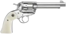 Ruger Vaquero Bisley .357 Mag, 5.5" Stainless Steel Barrel, 6-Round, Ivory Synthetic Grips, Model 5130