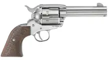 Ruger Vaquero 45LC Stainless Steel Revolver, 4.62" Barrel, 6 Rounds, Talo Edition with Wood Grip