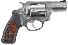 Ruger SP101 Deluxe Stainless Steel .357 Magnum, 2.25" Barrel, 5-Rounds, Engraved Talo Exclusive