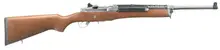 Ruger Mini-14 Ranch Semi-Automatic Rifle, 5.56 NATO/.223 REM, 18.5" Stainless Steel Barrel, 5-Rounds, Hardwood Stock - 5802