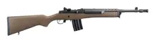 Ruger Mini-14 Tactical Semi-Automatic Rifle 5.56x45mm NATO, 16.12" Threaded Barrel, 20+1 Rounds, Speckled Brown/Black Hardwood Stock - 5889