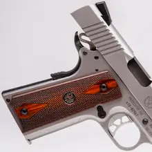 Ruger SR1911 Commander-Style .45 ACP Semi-Automatic Pistol, 4.25" Stainless Steel Barrel, 7+1 Rounds, Hardwood Grip, Low-Glare Stainless Slide - 6702