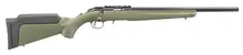 Ruger American Rimfire .22LR, 18" Threaded Barrel, OD Green Synthetic Stock, Bolt Action Rifle - 8334