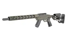 Ruger Precision Rimfire .22 LR, 18" Threaded Barrel, Tactical Gray, Bolt Action Rifle, 15-Round, TALO Edition 8408