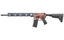 Ruger AR-556 MPR 5.56 NATO 18" Barrel 30+1 Rounds Rifle with American Flag Cerakote and Adjustable Magpul MOE SL Stock