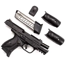 Ruger American Compact Pistol - 9mm Luger, 3.55" Nitride Stainless Steel Barrel, 17+1 Rounds, Black Polymer Frame with Picatinny Rail