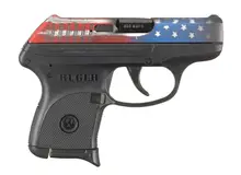 Ruger LCP 380 ACP 2.75" 6+1 Semi-Automatic Pistol with American Flag Cerakote, Black Polymer Grip - 13710