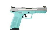 Ruger 57 TALO 5.7x28mm 4.94" Turquoise/Silver Pistol with 20-Round Capacity